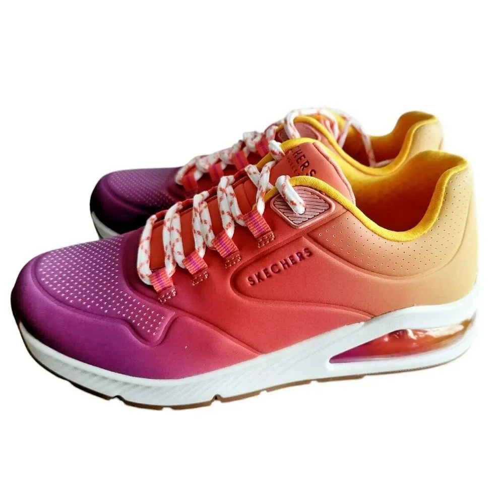 Skechers Street Los Angeles Uno Night Shades Pink‎ Purple Ombre 155628 PKMT 5.5